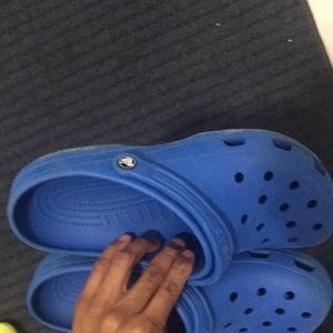 Mens Blue Crocs Size 12